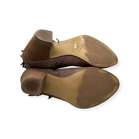 Steve Madden tan fringe zip up ankle boots women’s size 10m cian leather - Picture 12 of 12